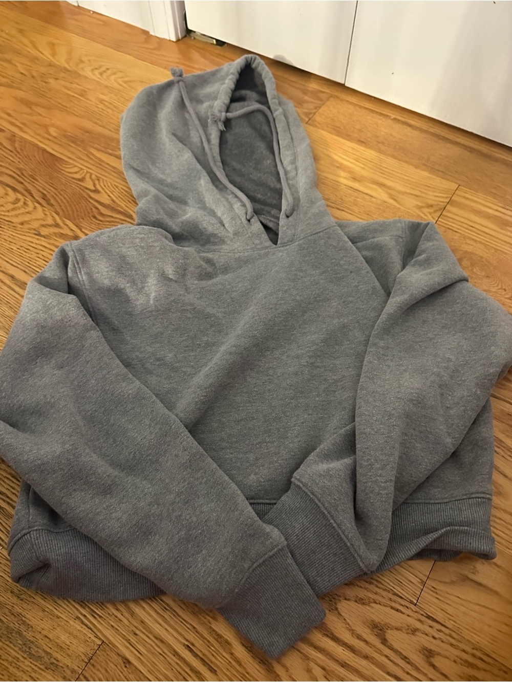wild fable Gray Scoop Neck Hoodie Sweater